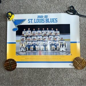 St. Louis Blues 2021-2022 Team Poster 17 X 24” Man Cave NHL SGA Hockey Wall Art